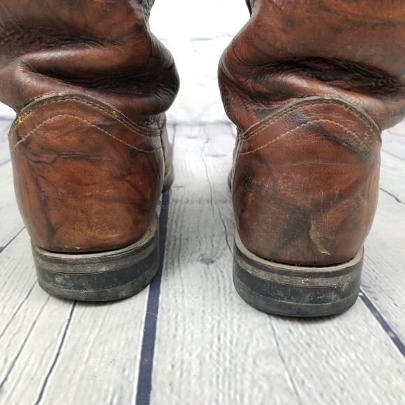 JUSTIN | pull-on cowboy western variegated leather boots - Picture 7 of 10